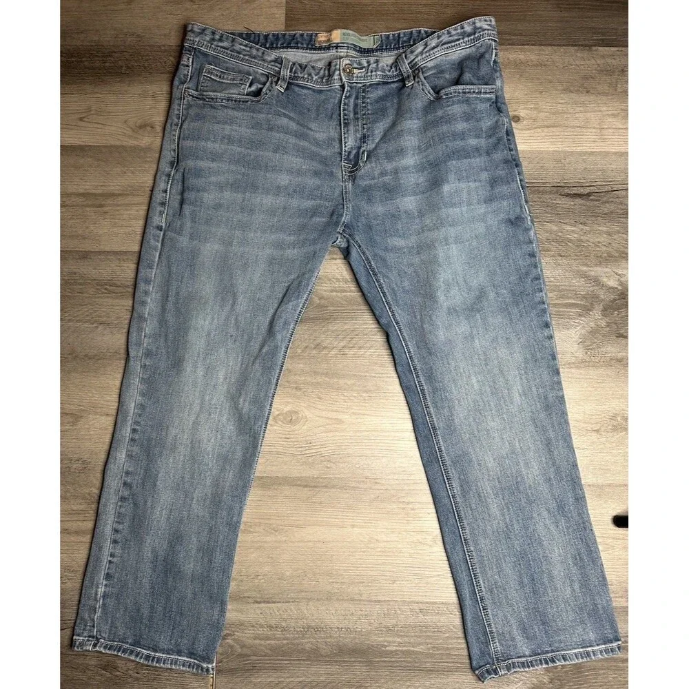 Rock & Roll Denim Vintage 46 Revolver Jeans Mens 42x30 Slim Straight Blue
